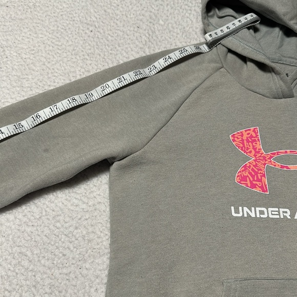 Under Armour Girls Gray Hoodie, GUC, Size Large - Picture 7 of 10